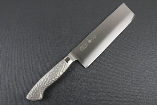 Japanese Chef Knife, Elegance Monaka Series, Nakiri vegetable knife 170mm, entire front view