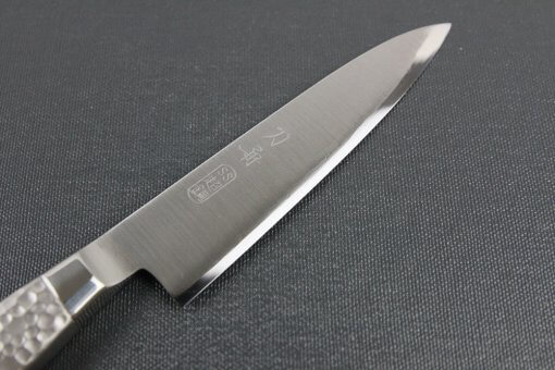 Japanese Chef Knife, Elegance Monaka Series, petit knife 120mm, details of blade front side
