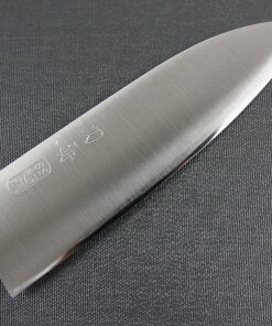 Japanese Chef Knife, Elegance Monaka Series, Santoku multi-purpose knife 165mm, details of blade front side