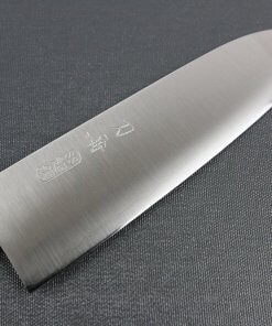 Japanese Chef Knife, Elegance Monaka Series, Santoku multi-purpose knife 180mm, blade details of front side