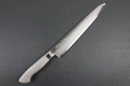 Japanese Chef Knife, Elegance Monaka Series, Sujikiri slicing knife 240mm, entire front view