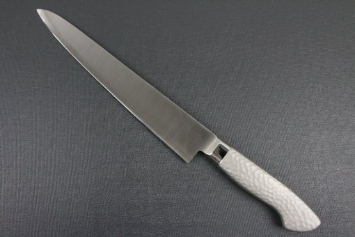 Japanese Chef Knife, Elegance Monaka Series, Sujikiri slicing knife 240mm, backside view