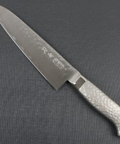 Japanese Chef Knife, Hammer Finish Series, Gyuto chef knife 180mm left-handed, front view