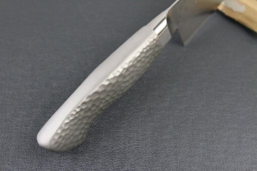 Japanese Chef Knife, Hammer Finish Series, Gyuto chef knife 180mm left-handed, handle top view