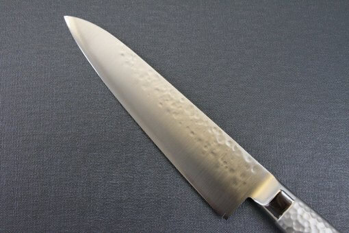 Japanese Chef Knife, Hammer Finish Series, Gyuto chef knife 180mm, details of blade backside