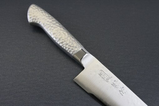 Japanese Chef Knife, Hammer Finish Series, Gyuto chef knife 180mm, diagonal front view