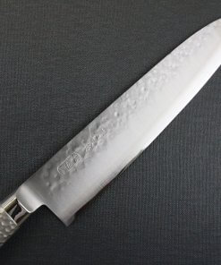 Japanese Chef Knife, Hammer Finish Series, Gyuto chef knife 210mm, details of blade front view
