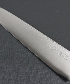 Japanese Chef Knife, Hammer Finish Series, Gyuto chef knife 240mm left-handed, details of blade front view