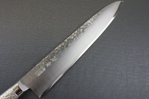 Japanese Chef Knife, Hammer Finish Series, Gyuto chef knife 240mm, details of blade front side