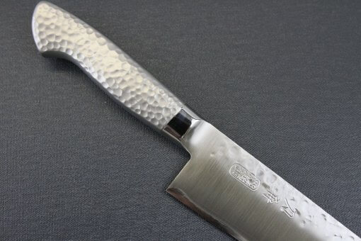 Japanese Chef Knife, Hammer Finish Series, Gyuto chef knife 240mm, diagonal front view