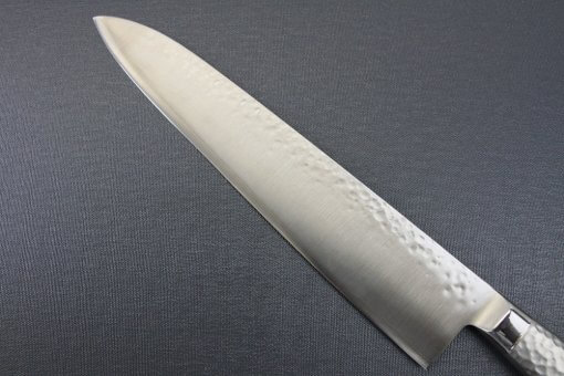 Japanese Chef Knife, Hammer Finish Series, Gyuto chef knife 270mm, details of blade backside