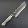 Japanese Chef Knife, Hammer Finish Series, Nakiri Vegetable knife, front view