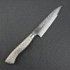 Japanese Chef Knife, Hammer Finish Series, Petit knife 120mm blade, front view
