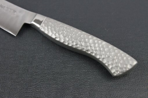 Japanese Chef Knife, Hammer Finish Series, Petit knife 150mm left-handed, handle details
