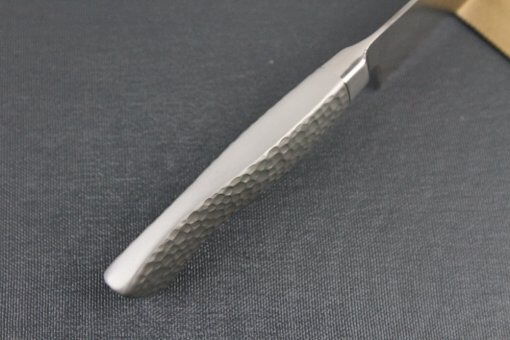 Japanese Chef Knife, Hammer Finish Series, Petit knife 150mm left-handed, handle top view