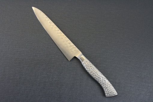 Japanese Chef Knife, Hammer Finish Series, Petit knife 150mm, backside view