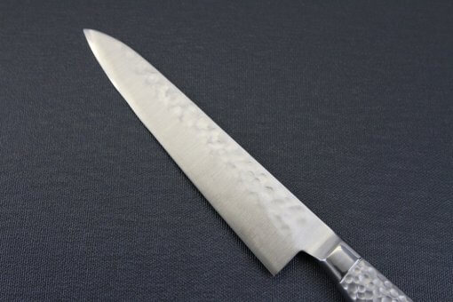 Japanese Chef Knife, Hammer Finish Series, Petit knife 150mm, backside blade details