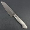 Japanese Chef Knife, Hammer Finish Series, Santoku multi-purpose knife 150mm left-handed, front view