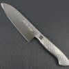 Japanese Chef Knife, Hammer Finish Series, Santoku multi-purpose knife 165mm left-handed, front view