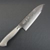 Japanese Chef Knife, Hammer Finish Series, Santoku multi-purpose 165mm, front view