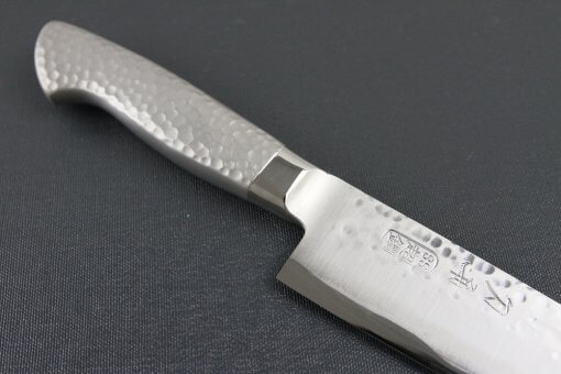 Japanese Chef Knife, Hammer Finish Series, Sujihiki Slicing Knife 270mm, diagonal front view