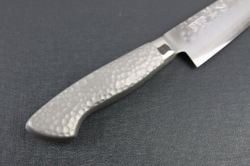 Japanese Chef Knife, Hammer Finish Series, Sujihiki Slicing Knife 240mm, handle details