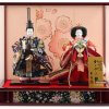Hina dolls, a Japanese doll, stand-up pair doll set Mitsuki, entire view