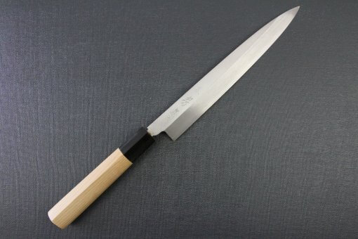 Japanese professional chef knife, Yanagiba Sushi knife, 1st grade 210mm, entire view