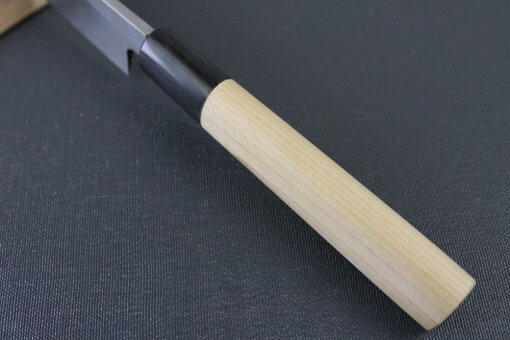 Japanese professional chef knife, Yanagiba Sushi knife, 1st grade 210mm, handle top view