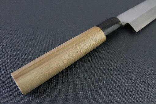 Japanese professional chef knife, Yanagiba Sushi knife, 1st grade 270mm, handle details