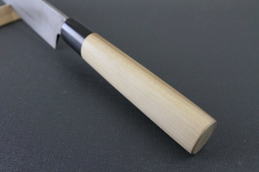 Japanese professional chef knife, Yanagiba Sushi knife, 1st grade 270mm, handle top view