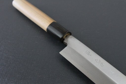 Japanese professional chef knife, Yanagiba Sushi knife, 1st grade 270mm, diagonal front view