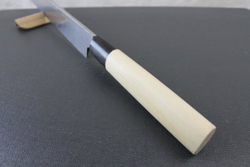 Japanese professional chef knife, Yanagiba Sushi knife, 1st grade 300mm, handle top view