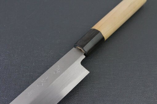 Japanese professional chef knife, left-handed Yanagiba Sushi knife, 1st grade 270mm, diagonal front view