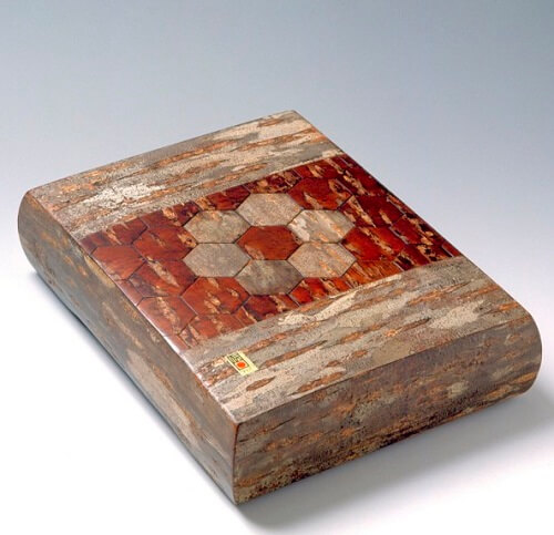 Japanese crafts, Birch woodwork, accessory case