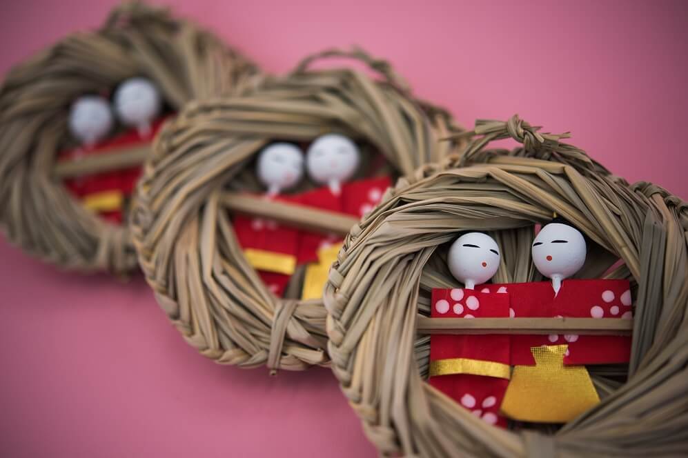 Iwatsuki Japanese dolls, a Japanese traditional crafts, details of dolls used for Nagashi Hina festival