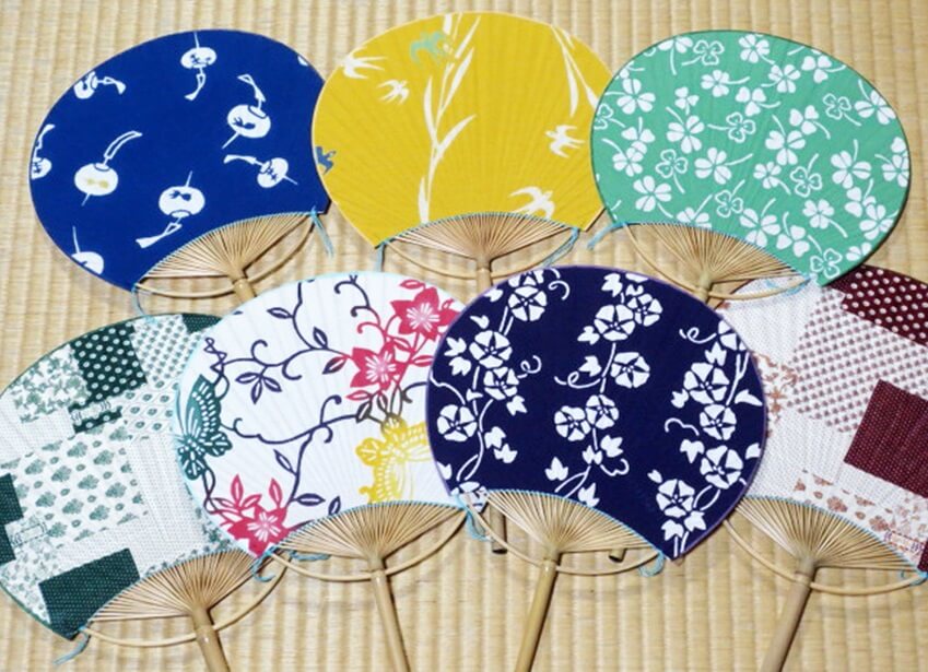 Boshu Uchiwa Fans, Japanese traditional craft, some design variations