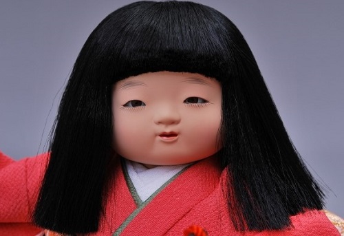 Edo Sekku Dolls, a Japanese Traditional Craft of Tokyo, details of a doll' face