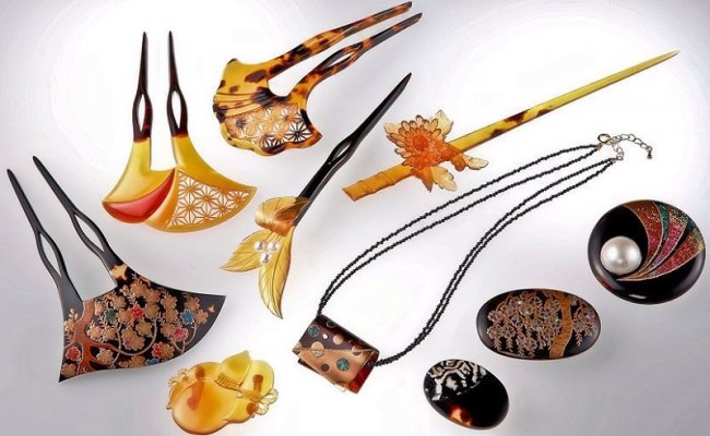 Japanese Traditional Edo Tortoise Shell Crafts, product variations mainly accessories