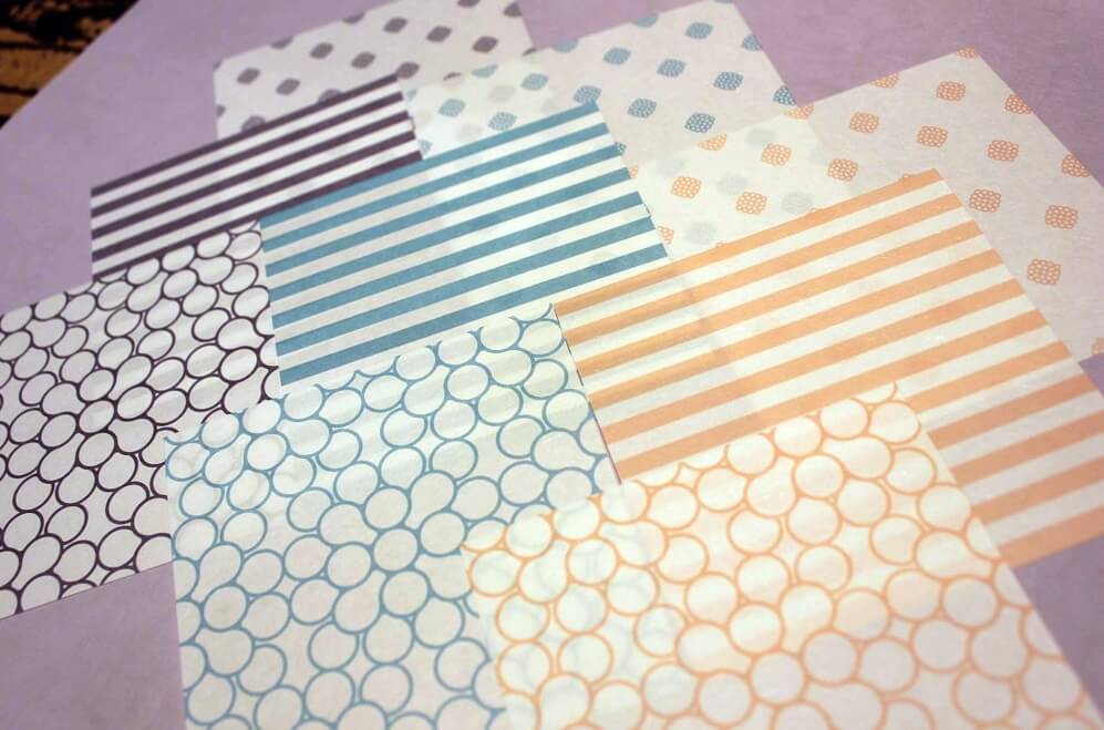 Mino Washi Japanese paper, a Japanese traditional craft, thin and beautiful Washi samples