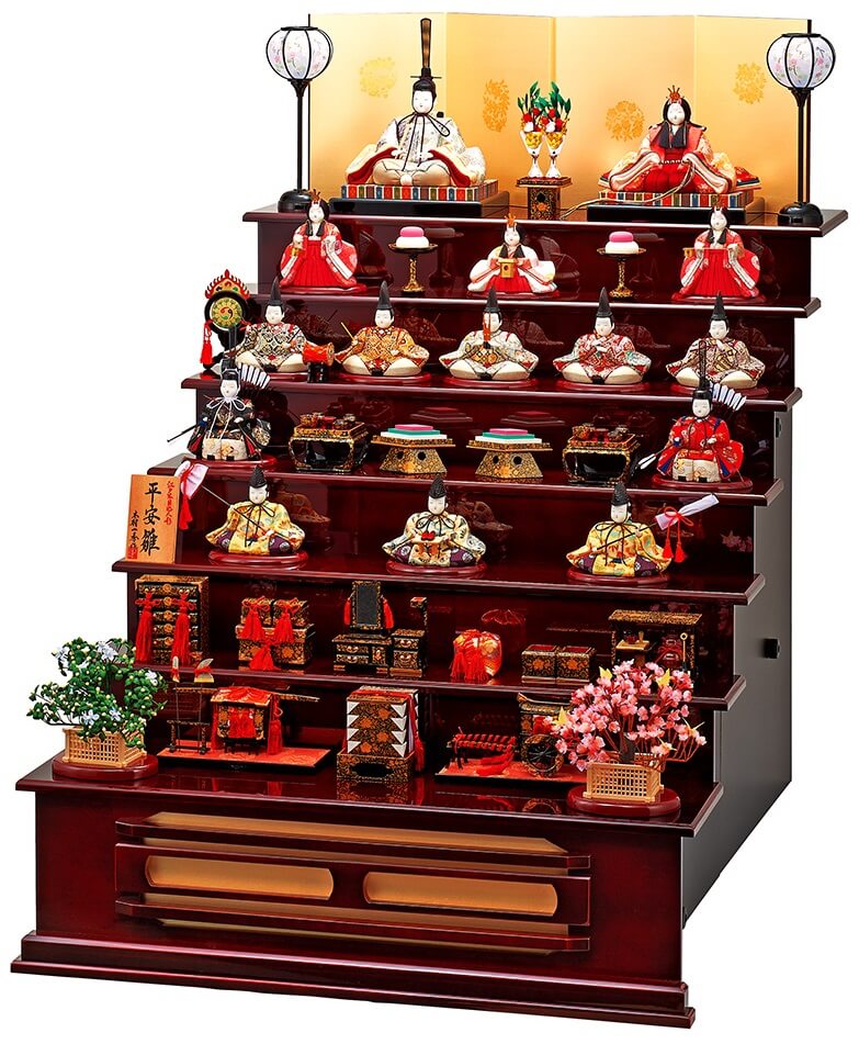 Suruga Hina Doll Accessories, a traditional Japanese craft, full set of Hina dolls