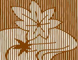 Ise Carving Paper, a Japanese traditional craft, pattern of stripe carving method