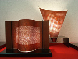 Ise Carving Paper, a Japanese traditional craft, modern lamp shade products