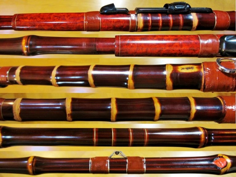 Artistic Fishing Rod Made of Bamboo Edo Bamboo Fishing