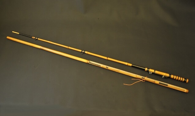 Edo bamboo fishing rod, a traditional craft of Japanese rod, a product example of expensive rod in specialty shop