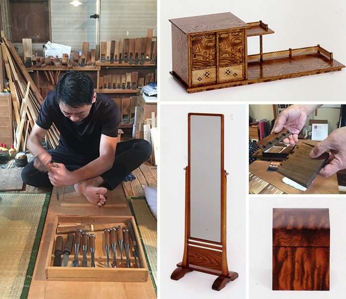 Japanese traditional craft, Edo woodworks, making process and several types of woodwork products