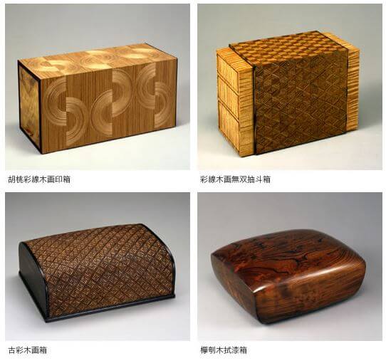 Japanese traditional craft, Edo woodworks, four types of woodwork boxes