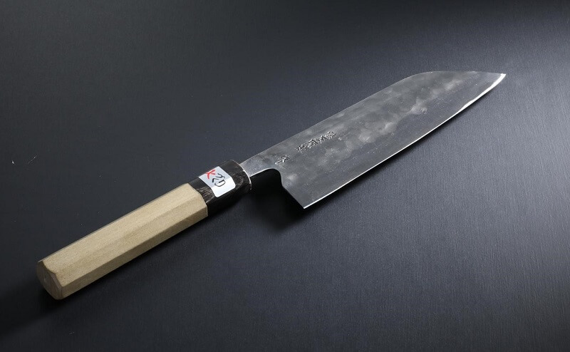 Japanese Chef’s Knives (Gyuto) and Kitchen Knives (Santoku), a Santoku knife