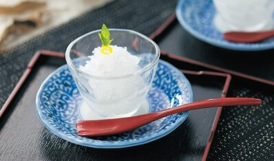 Sake cocktail, sorbet