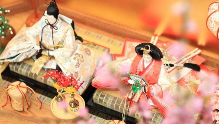 Hina dolls, a traditional Japanese dolls